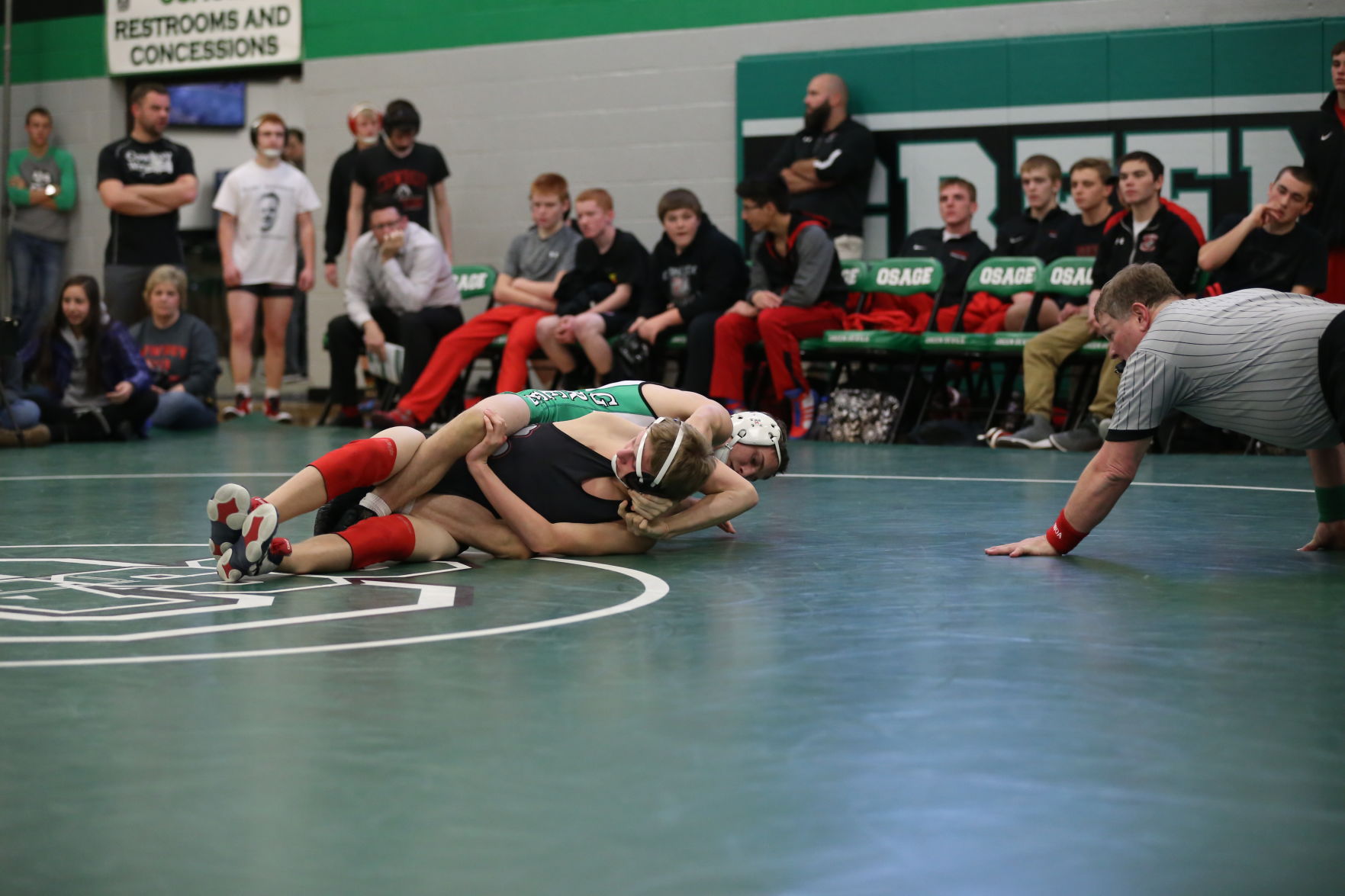 Osage, Forest City, Clarion and New Hampton wrestling, Dec. 22, 2017